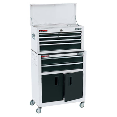 Draper Tools Werkzeugschrank und Werkzeugtruhe 61,6×33×99,8 cm Weiß